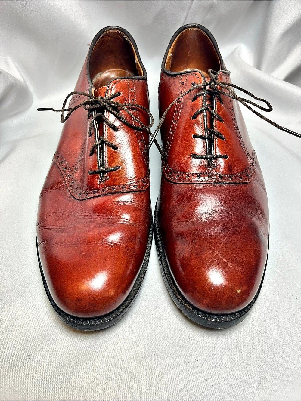 H. Stockton Men's Brown Leather Oxfords